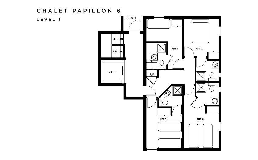 Chalet Papillon 6 La Rosiere Floor Plan 3